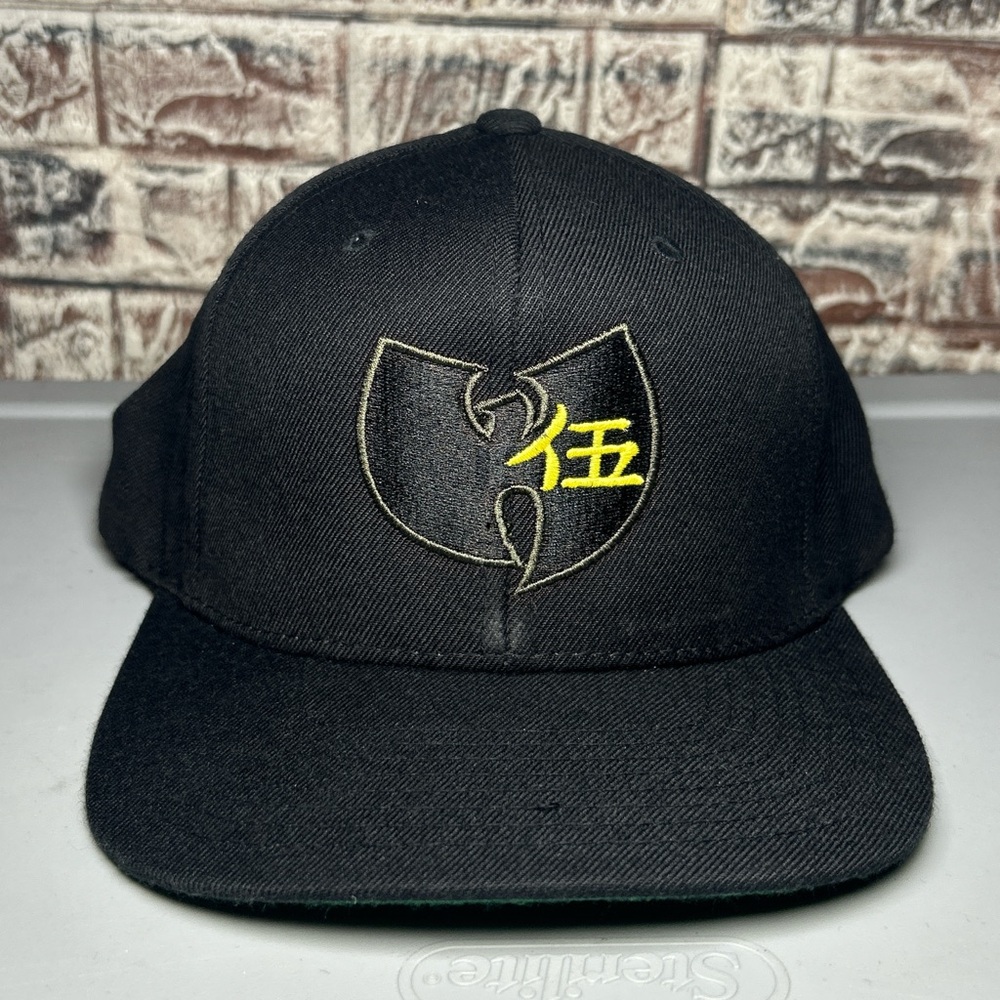 Black Cap with Yellow Embroidery